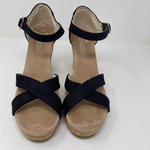 Toms Sienna Cork Wedge Sandals